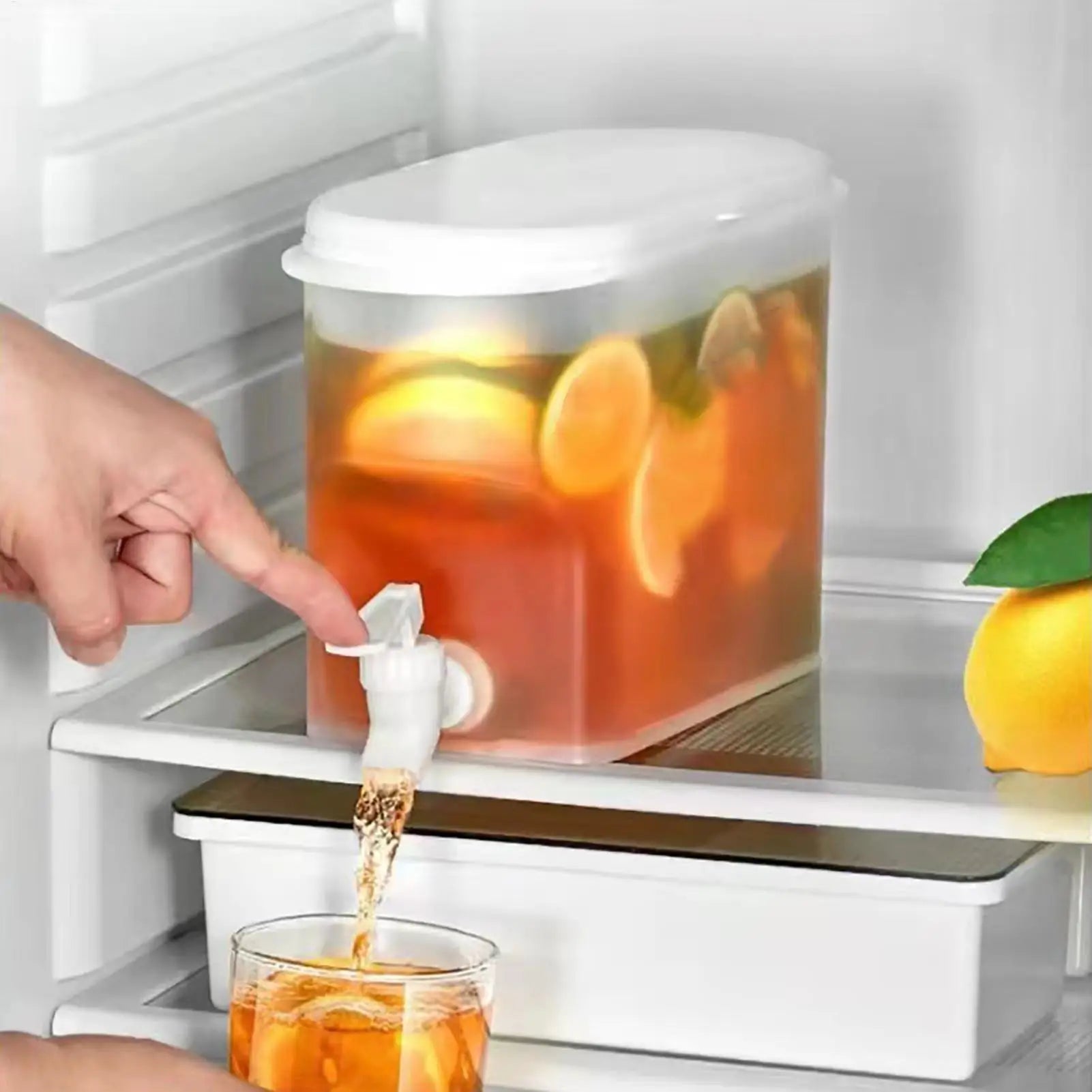 2.8L Cold Water Pitcher with Faucet – Fridge Drink Dispenser Beverage Pitcher Zpaxo