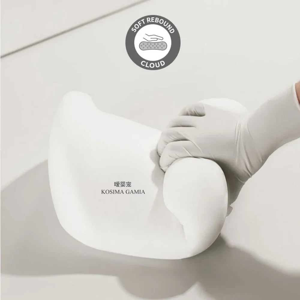 Memory Foam Car Headrest Neck & Lumbar Support Pillow