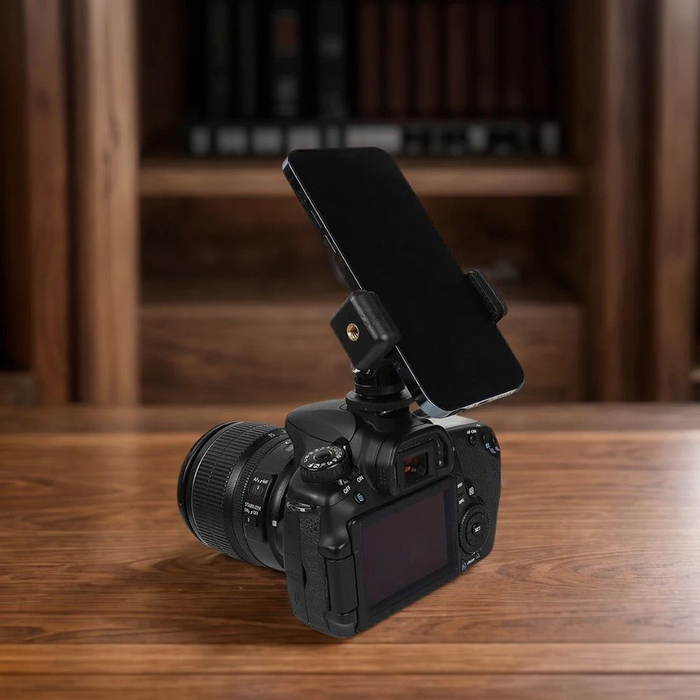 Camera Shoe Phone Holder 360 Rotation Mobile Clip Monitor Flexible