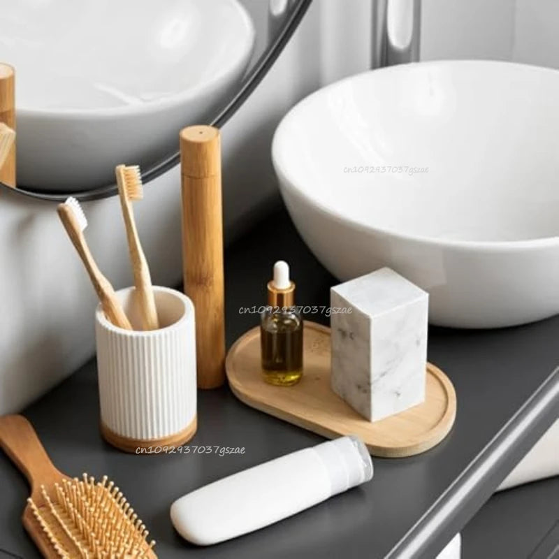 Flower Pot Tray Multi Bamboo Tray Wood Cup Pad Plant Pot Tray for Kitchen Decorative Plate Creative Coaster Coffee Cup Mat Zpaxo