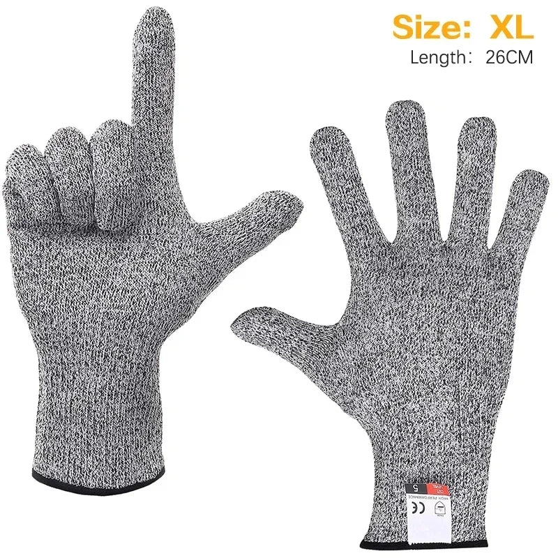 Level 5 Cut Resistant Gloves Food Grade Kitchen Cooking Women Men Zpaxo XL 1Pair