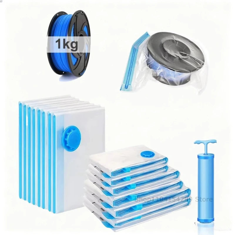 3D Filament Vacuum-sealed Bags 3D Printer Tool Kit Transparent Storage Box Reusable Sealed Moisture Proof Dustproof Dryer Zpaxo