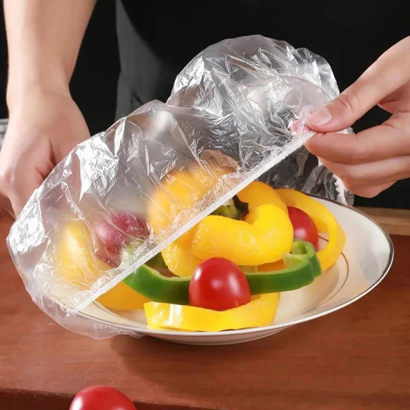 Extra Thick Disposable Plastic Wrap – Stretchable Food Cover Film