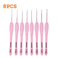 Colorful Crochet Hook Kits Soft Silicone Grip Knitting Needles