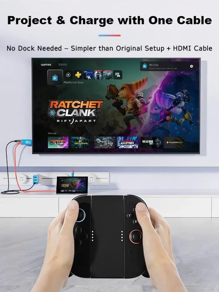 Projection 2M Screen Cable Switch 2 Host HD HDMI ROG ALLY Universal