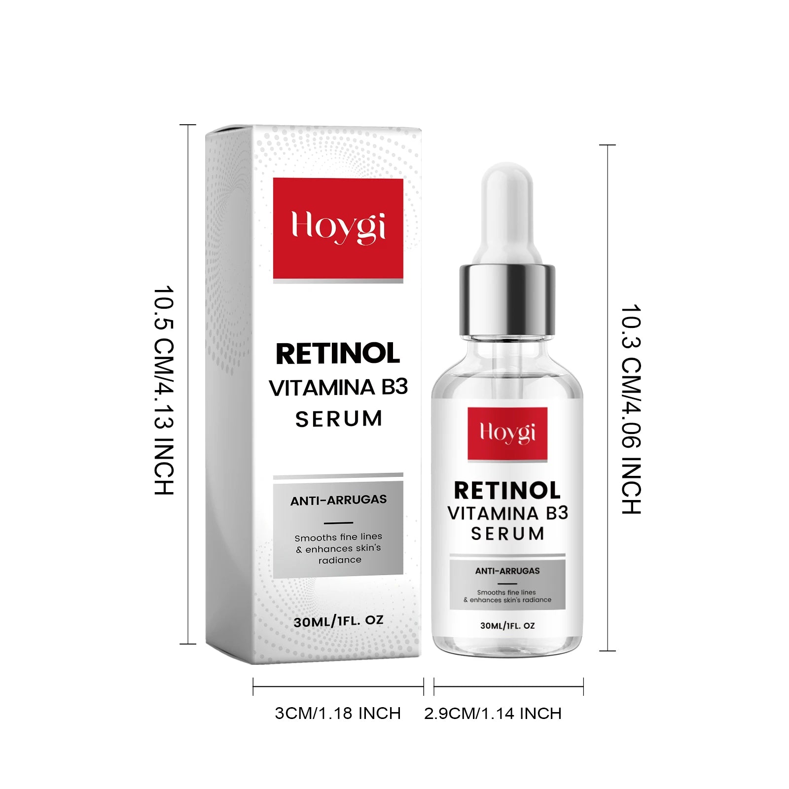 Retinol Essence Anti-Aging Serum Reduces Fine Lines Wrinkle Lifting Firming Brightening Hydrating Facial Serum Skin Care Zpaxo 30ml Boxed