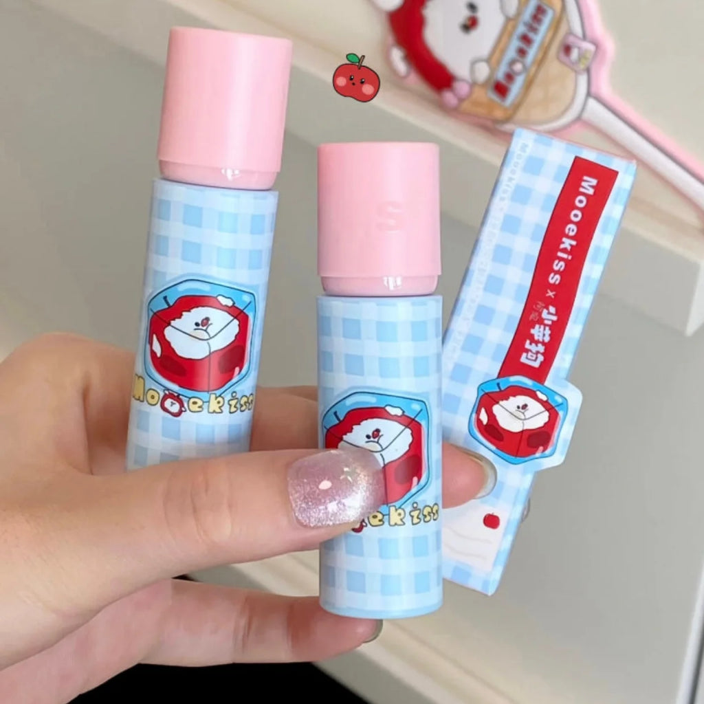 Mooekiss Apple Dog Velvet Lip Mud Matte Lipstick Smooth Long Lasting 3g Multi-use for lips and cheeks Authentic Makeup Original Zpaxo