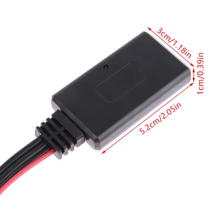 Car Bluetooth 2RCA AUX Receiver Module – 12V Wireless Adapter