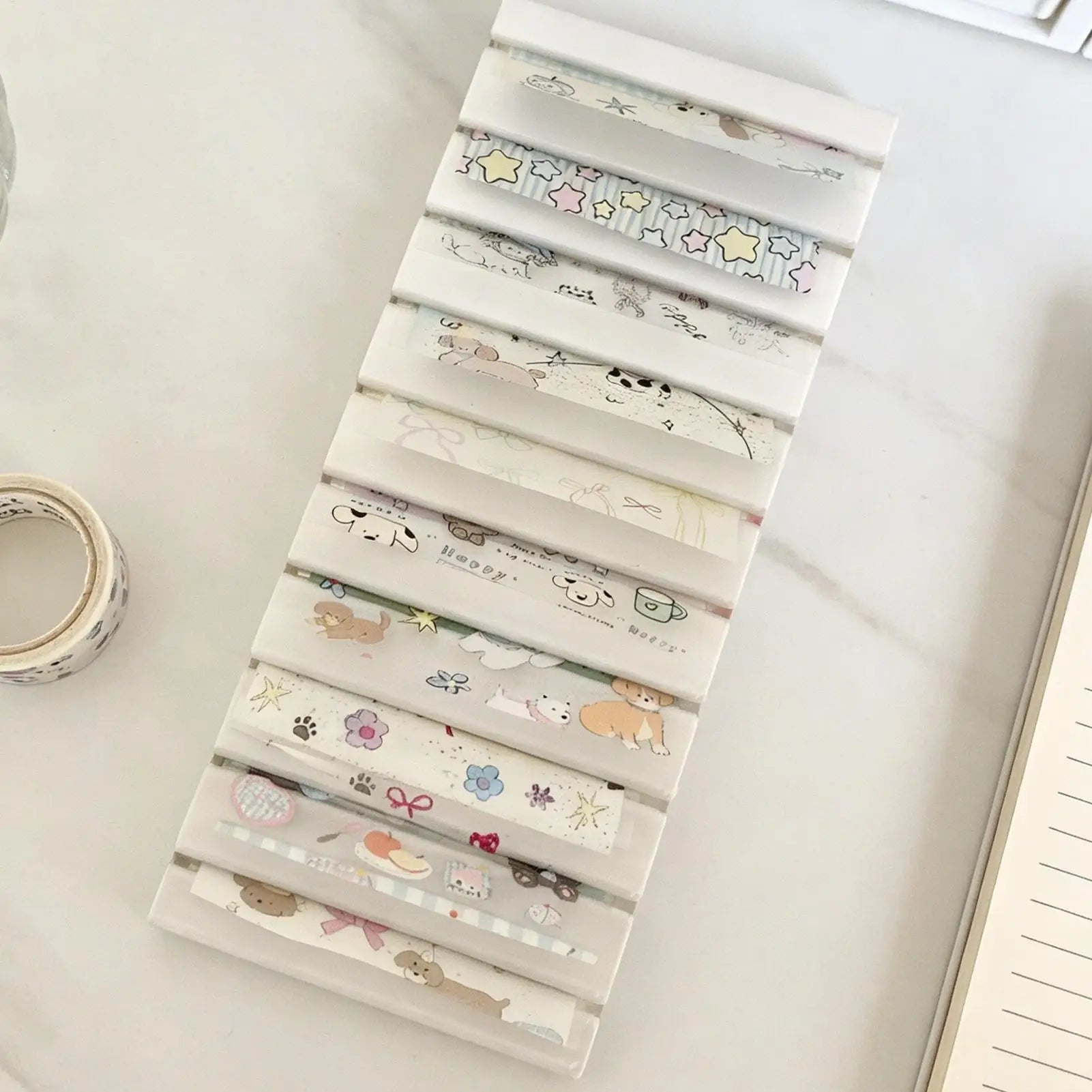 Nail Foil Storage Box 10 Grids Clear Transfer Paper Organizer
