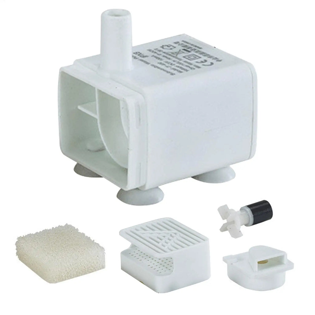 Pet Fountain Motor Submersible Pump Silent USB Cat Water Quiet