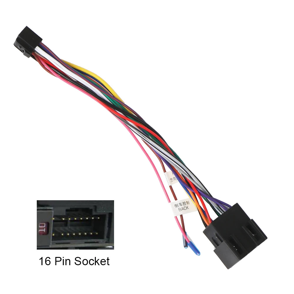 Wire Harness Adaptor Car Stereo Radio ISO Standard Connector Adapter