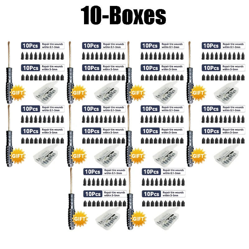Vacuum Tyre Repair Nail Motorcycle Car Trucks Scooter Bike Tire Zpaxo 10 Boxes