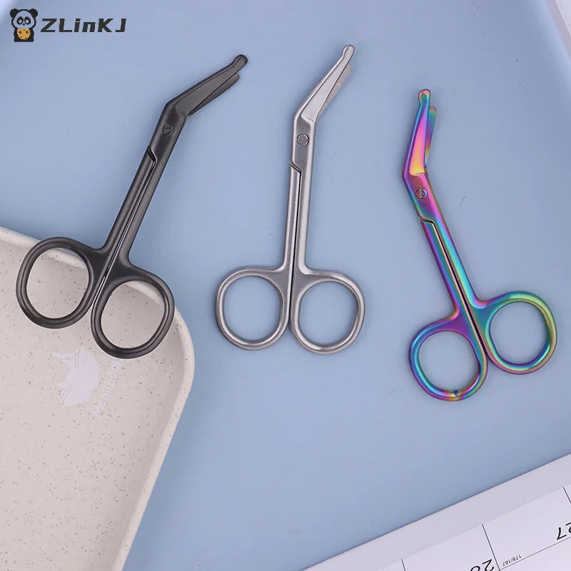 ▶1PCS Stainless Steel Gauze Bandage Scissors Dressing Surgical Scissors Household Plaster Scissors Nurse Scissors Zpaxo