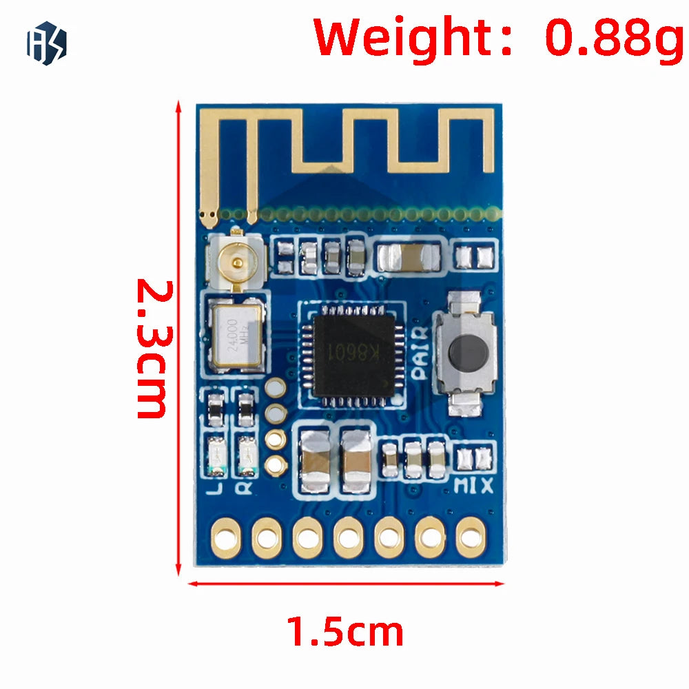 Wireless Audio Microphone Module 3 3V-5 0V Signal Transceiver DIY Zpaxo