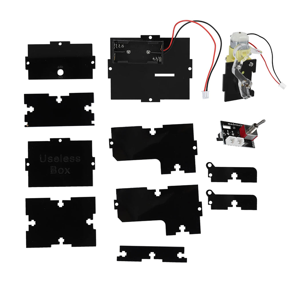 Funny Unique Gifts Mini Useless Box DIY Parts Automatic Leave Me