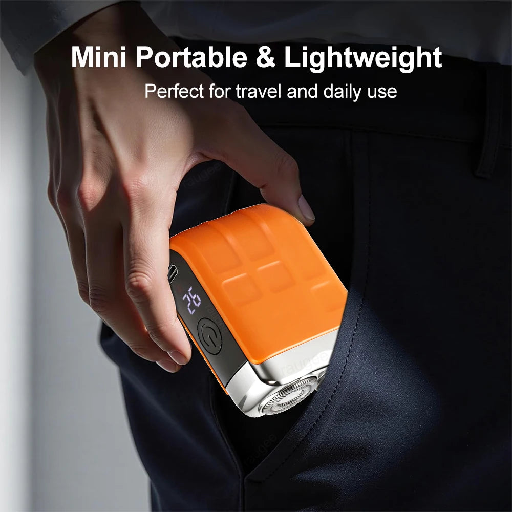 Mini Electric Shaver Men Wet Dry Facial Beard Trimmer Rechargeable
