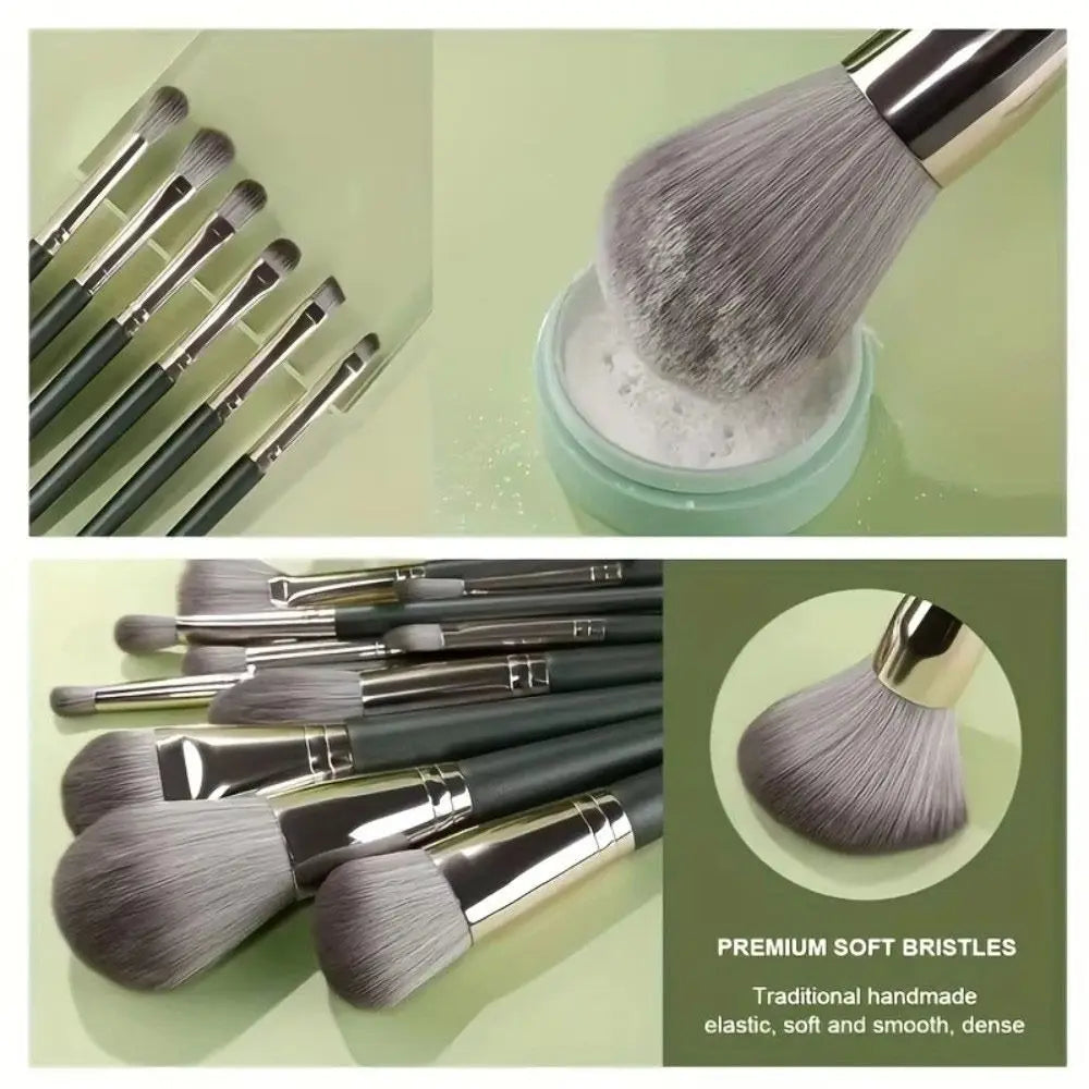 14-Piece Makeup Brush Reusable Washable Make Up Brushes Soft Beauty Zpaxo