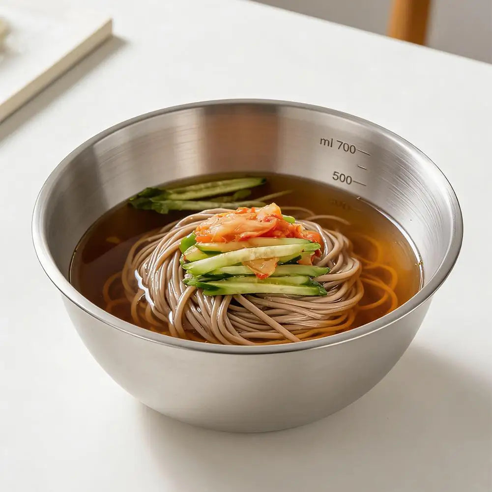 17cm Stainless Steel Mixing Bowl – Salad, Noodles & Prep Stainless Steel Bowl Zpaxo