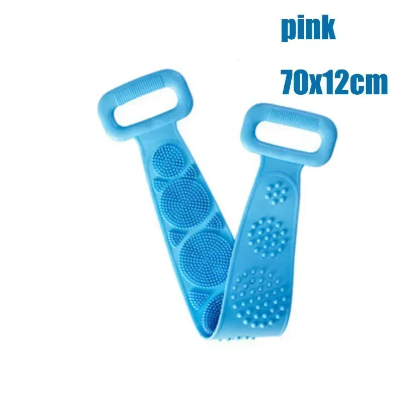 Anti-slip Shower Foot Scrub Massager - Anti-slip, Easy To Clean, Enhanced Exfoliation and Relaxation Bathroom Massage Pad Zpaxo blue bath towel