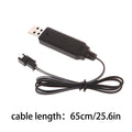 Usb Charger Cable 3 7V Lithium Battery SM-2P Forward RC Car Aircraft