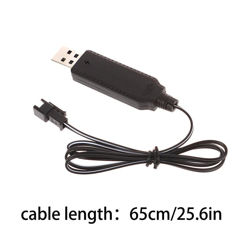 Usb Charger Cable 3 7V Lithium Battery SM-2P Forward RC Car Aircraft