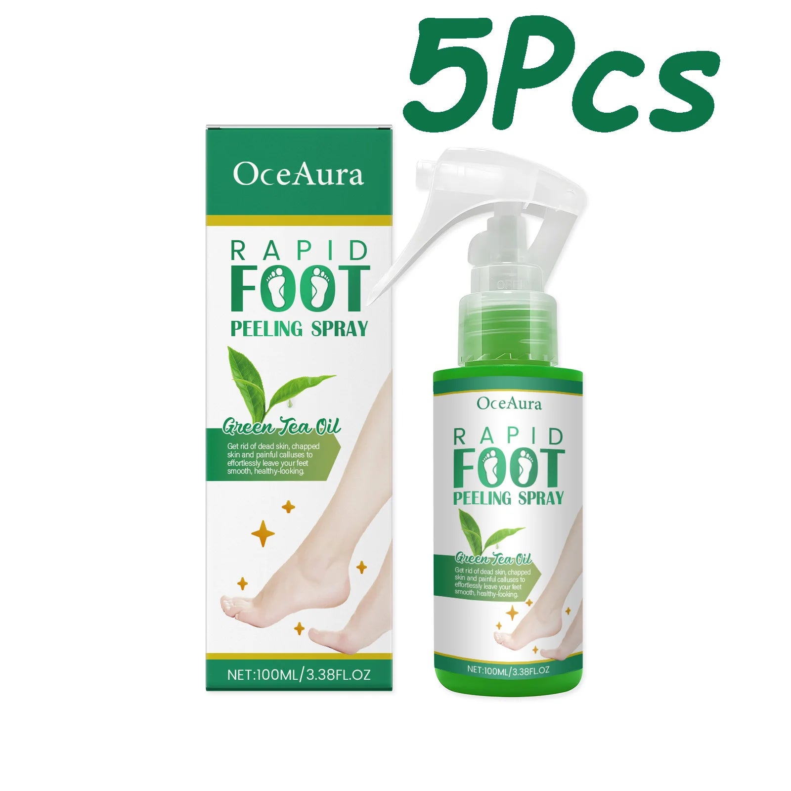 Foot Peeling Spray Gentle Moisturizing Improve Dryness & Heel Cracking Rermove Dead Skin Exfoliating Foot Moisture Spray Zpaxo 500ml Boxed