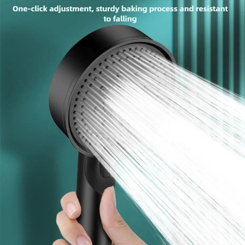5 Modes Pressure Boost Shower Head Multifunction Adjustable Large Water Shower Nozzle Massage Bathroom Accessory Rain Shower Zpaxo