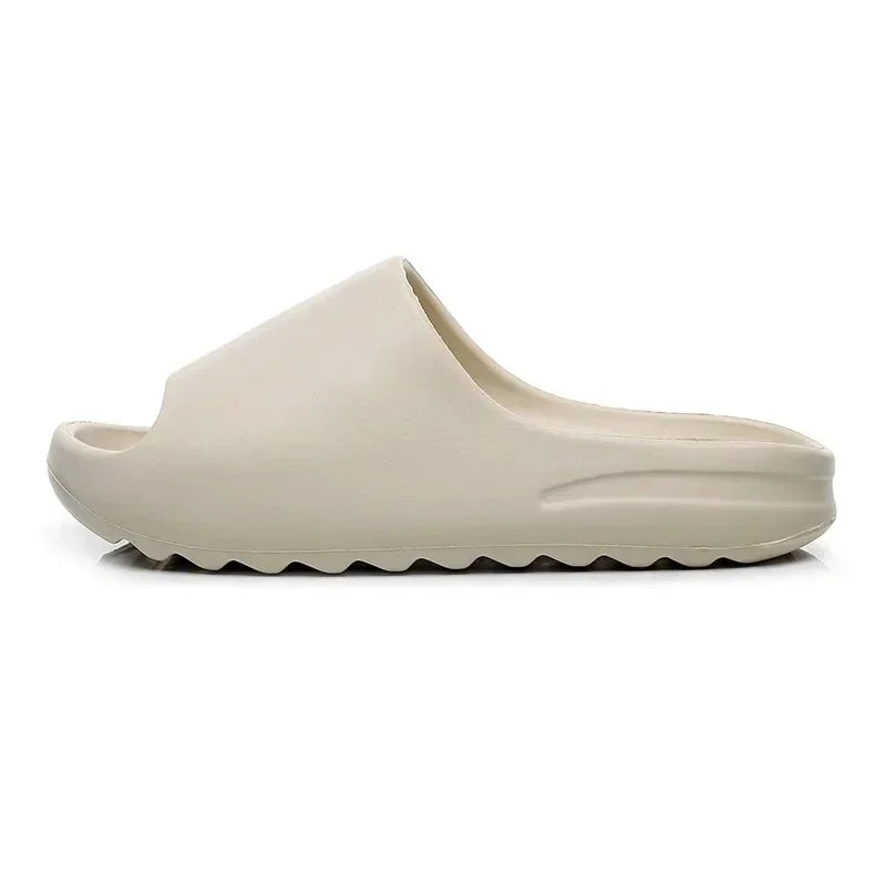 2026New EVA House Shoes Non-slip Thick Soft Platform Slide Sandals Zpaxo 36-37 Beige