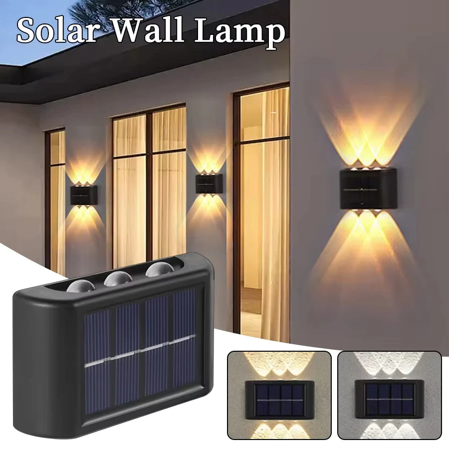 Solar LED Wall Light IP65 Waterproof – Garden & Yard Decor Solar Wall Light Zpaxo
