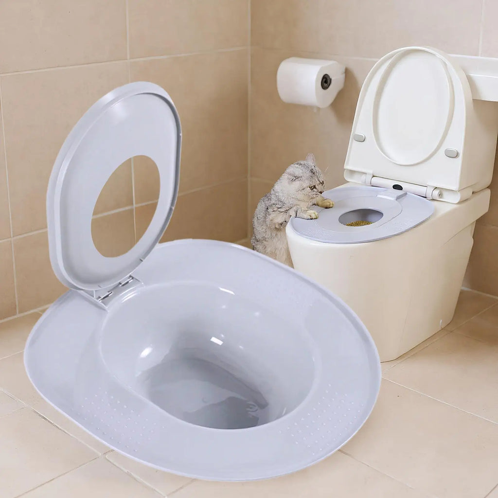 Cat Toilet Trainer Training Reusable Urinal Potty Safe Removable Home