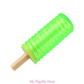 Summer Water Injection Frozen Toy Dog Chew Toy Squeak Teether Ice Lolly Popsicles Shape Dog Sound Toy Chew Toy TPR Teether Zpaxo E