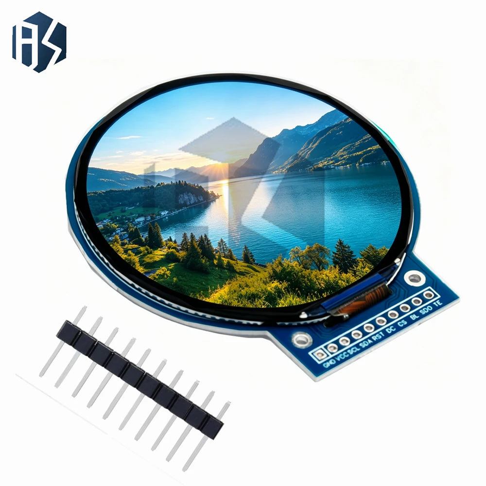 2 1 Circular TFT LCD Screen 360 GC9B72 SPI Round Display Module Zpaxo