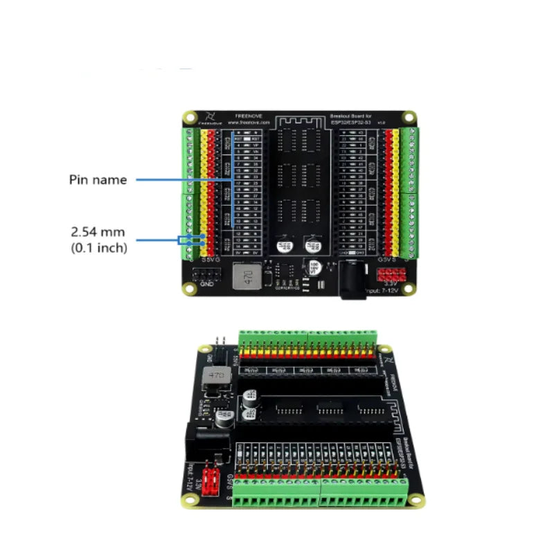 Connector Board ESP32 ESP32-S3 WROVER WROOM Terminal Block Protective Zpaxo