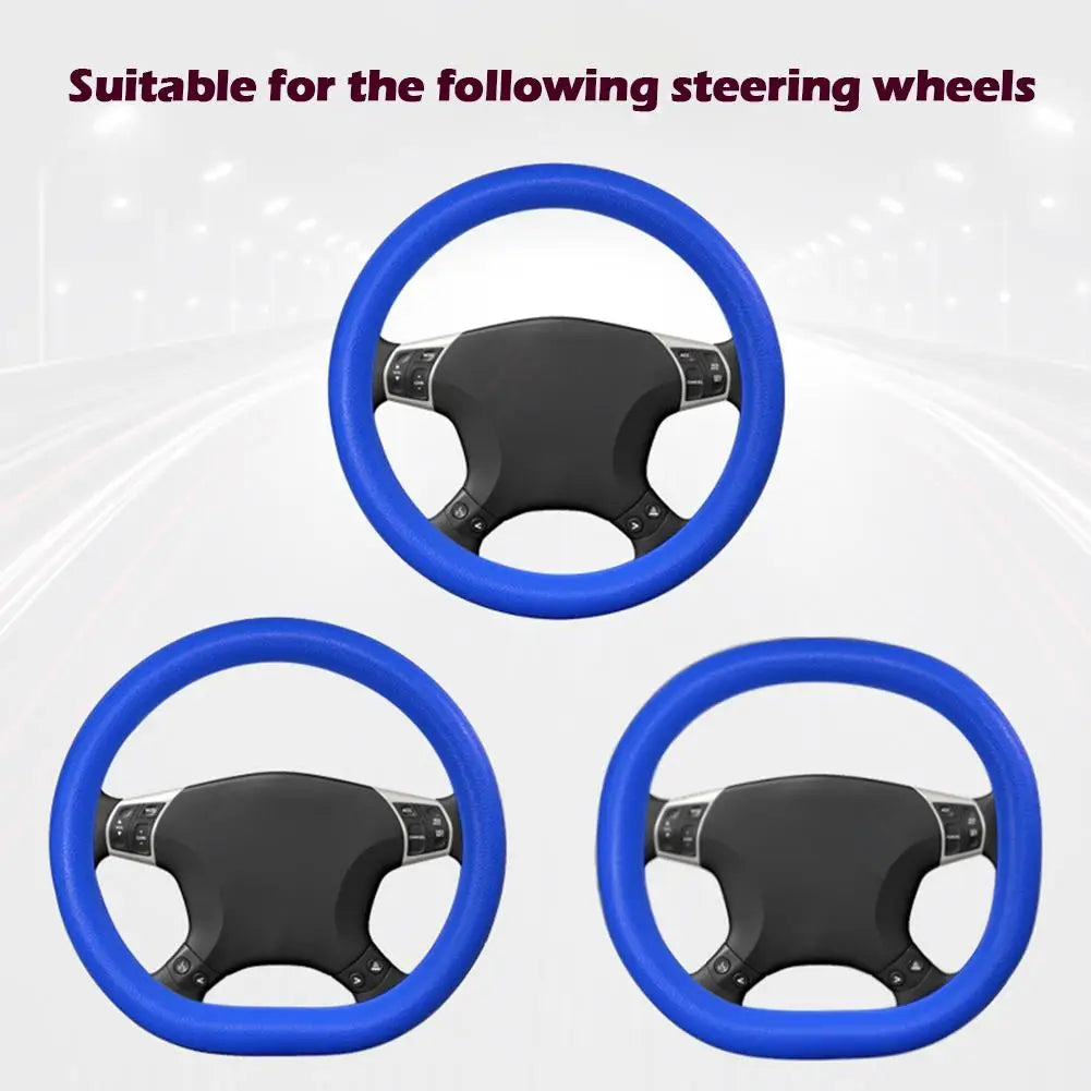 Universal Silicone Steering Wheel Cover – Multi-Color & DIY