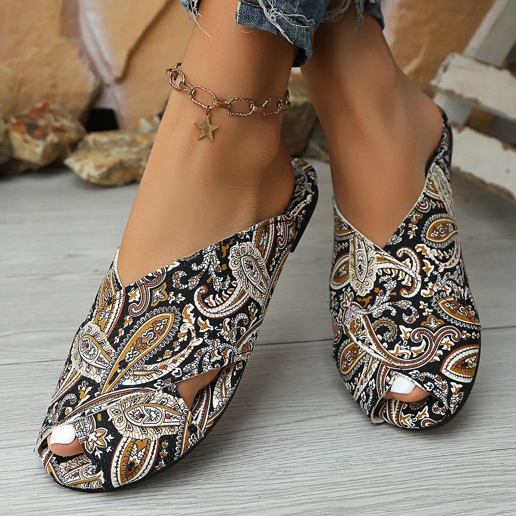Women Anti-slip Shoes Summer Comfortable Open Toe Sandals Big Light