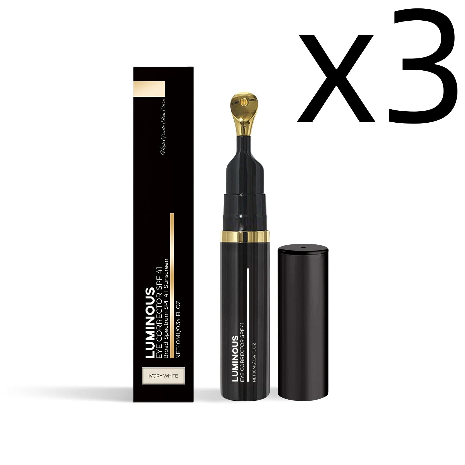 Tremella Eye Concealer for Dark Circles, Fine Lines & Hydration Eye Concealer Zpaxo 10ml Boxed X 3PCS