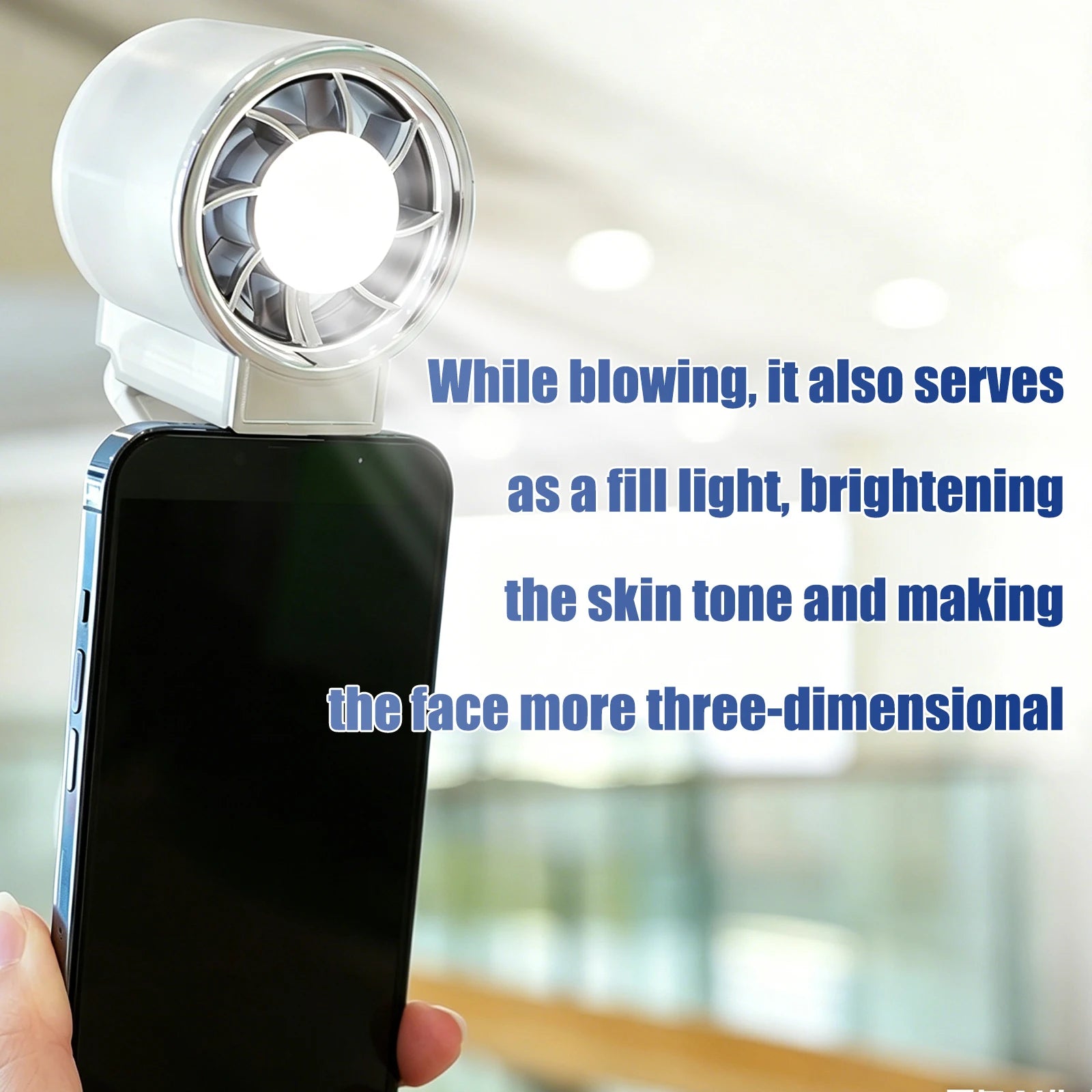 Multifunction Magnetic Foldable Fill Light Mini Fan Portable Outdoor