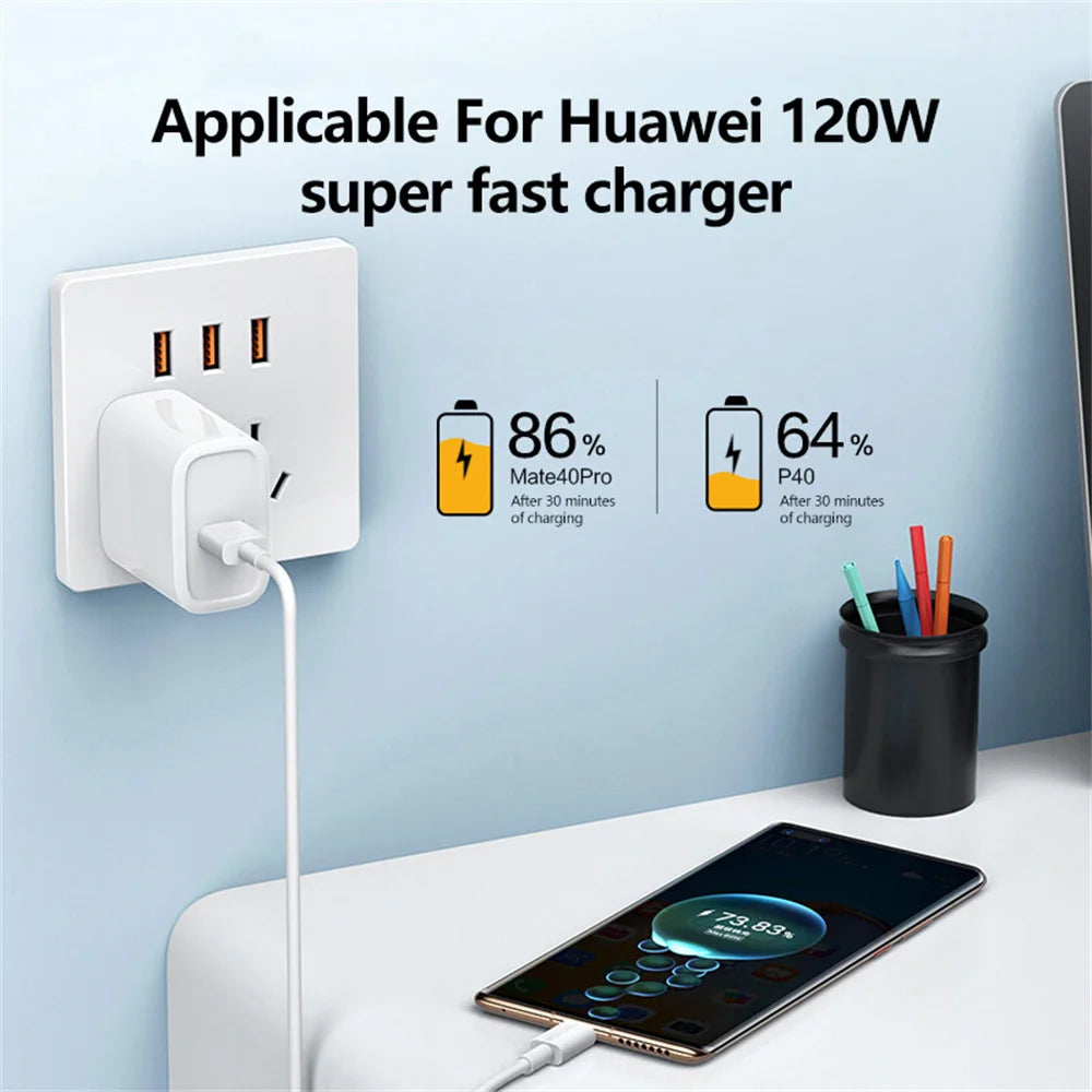 6A Type C Cable 120W Fast Charging Phone Charger USB C Data Cord For Huawei Mate 40 50 Honor Xiaomi Samsung Quick Charge Cable Zpaxo