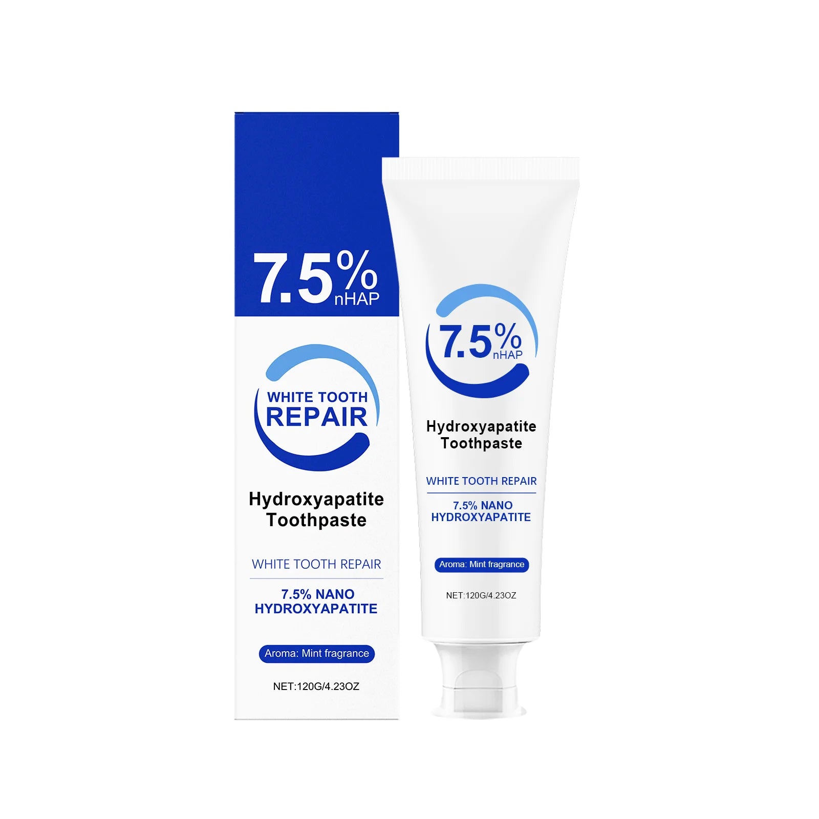 Peppermint Hydroxyapatite Toothpaste – Whitening & Enamel Care Whitening Toothpaste Zpaxo 120g Boxed