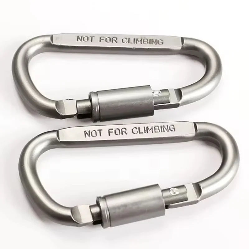6pcs Camping Hiking Outdoor Gear Carabiner Set Spring Gate Key Chain Clip Daily EDC Keychain Holder For Outdoor Camping Backpack Zpaxo