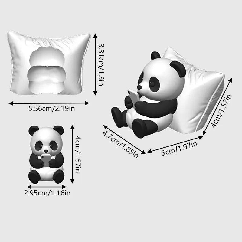 Panda Sculpture Figurine – Desk & Car Dashboard Ornament