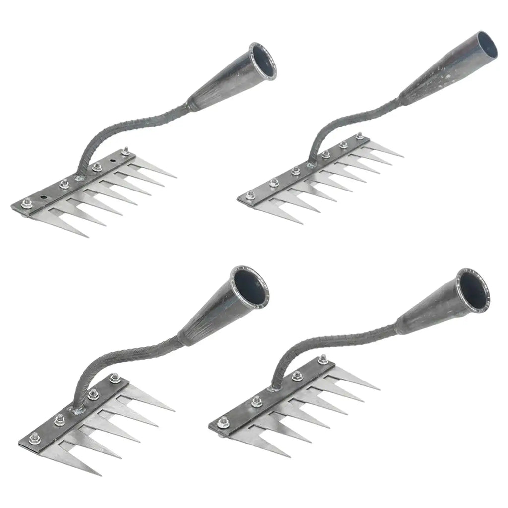 Garden Weeding Rake Sturdy Efficient Metal Practical Convenient Heavy Duty for Yard Cultivating Gardening Landscapers Homeowners Zpaxo