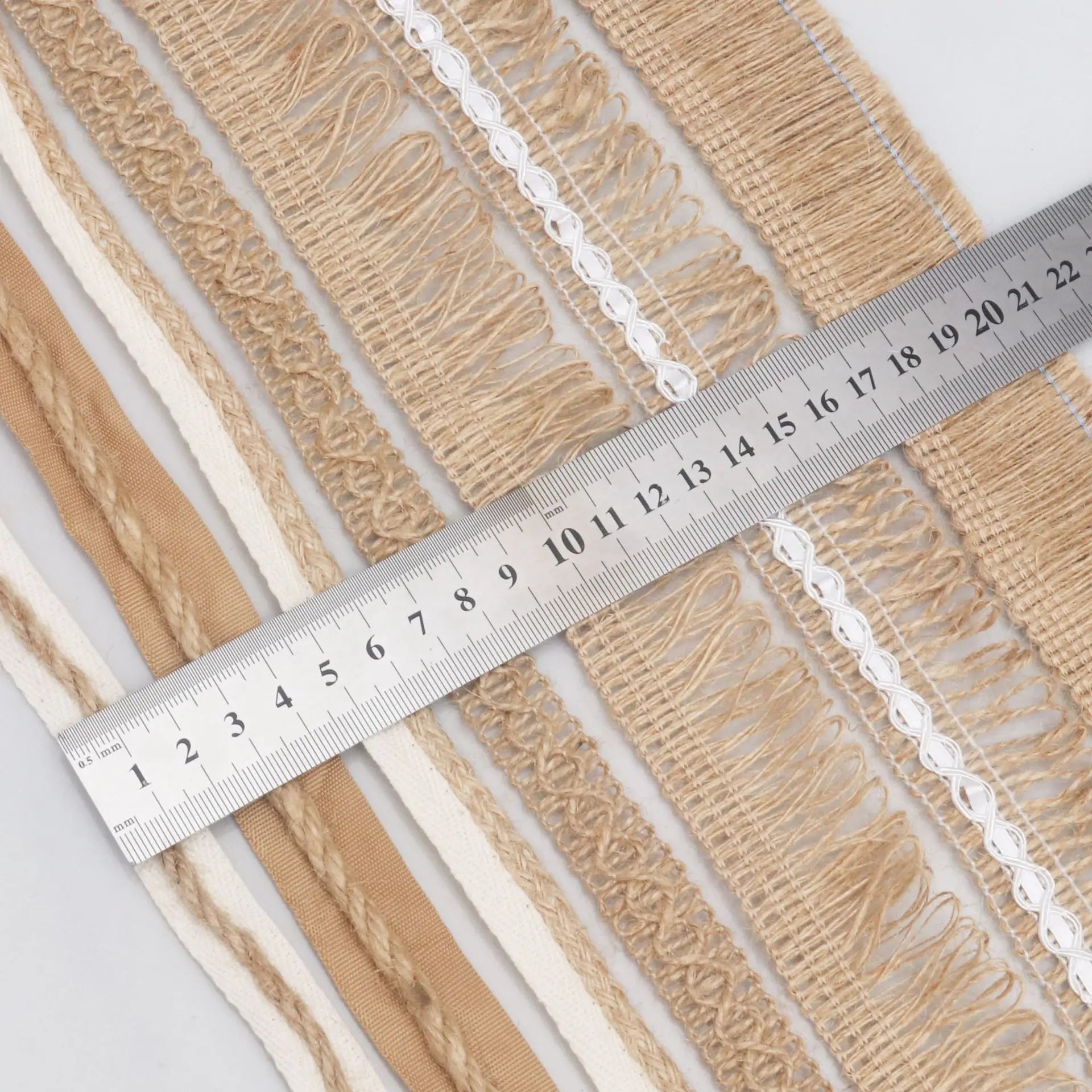 2-Yard Natural Jute Lace Ribbon – Rustic Wedding & DIY Crafts Craft Ribbon Zpaxo