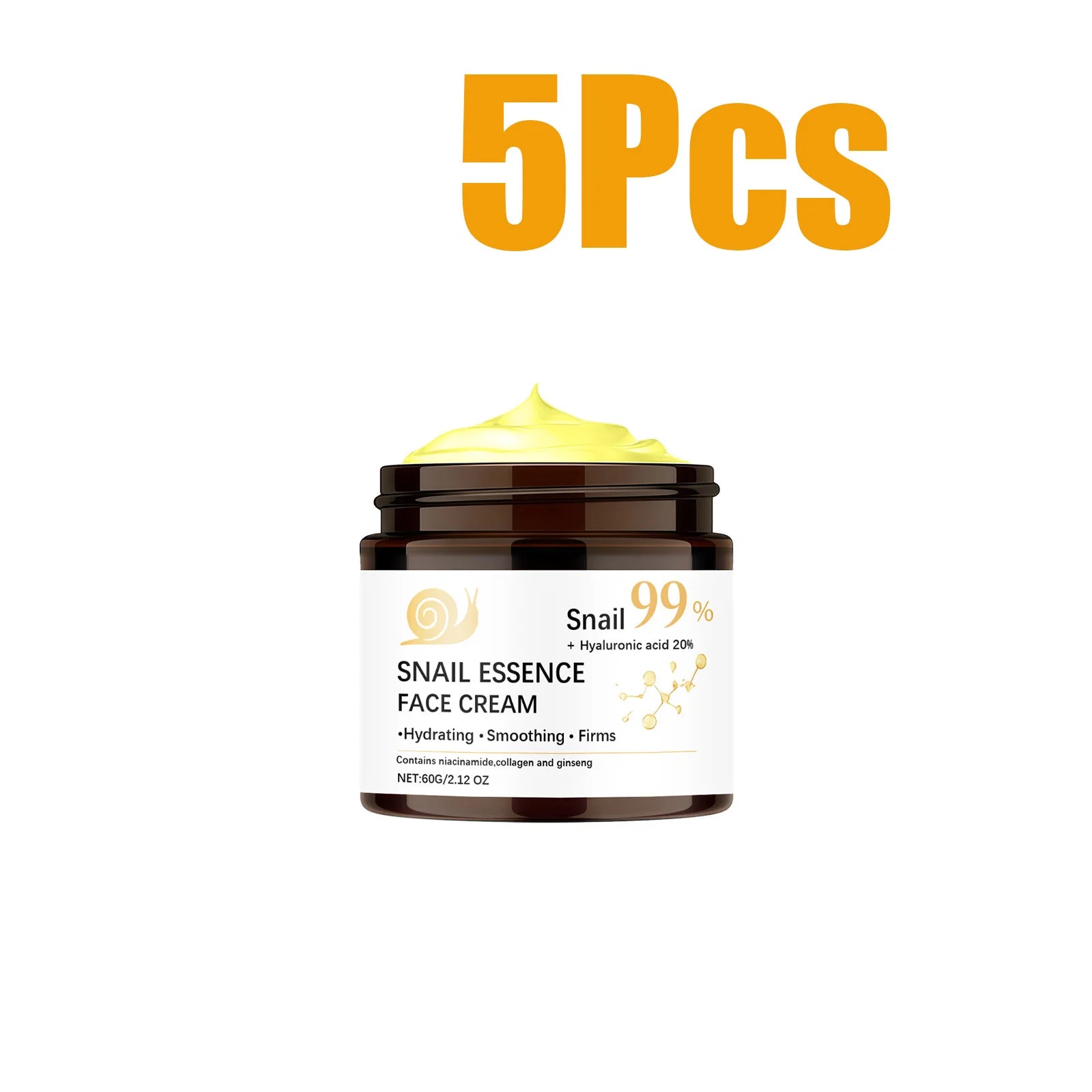 Snail Mucin Face Cream Firming Moisturizing Dry Skin Brightening Anti-Aging Smoothing Fade Fine Lines Soothing Repair Face Cream Zpaxo 300g Boxed