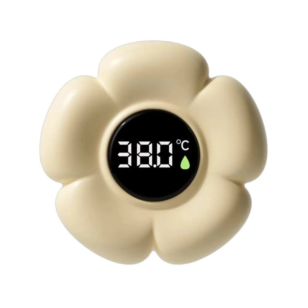 Waterproof Baby Bath Thermometer Flower Shaped Three-color Reminder Zpaxo Yellow