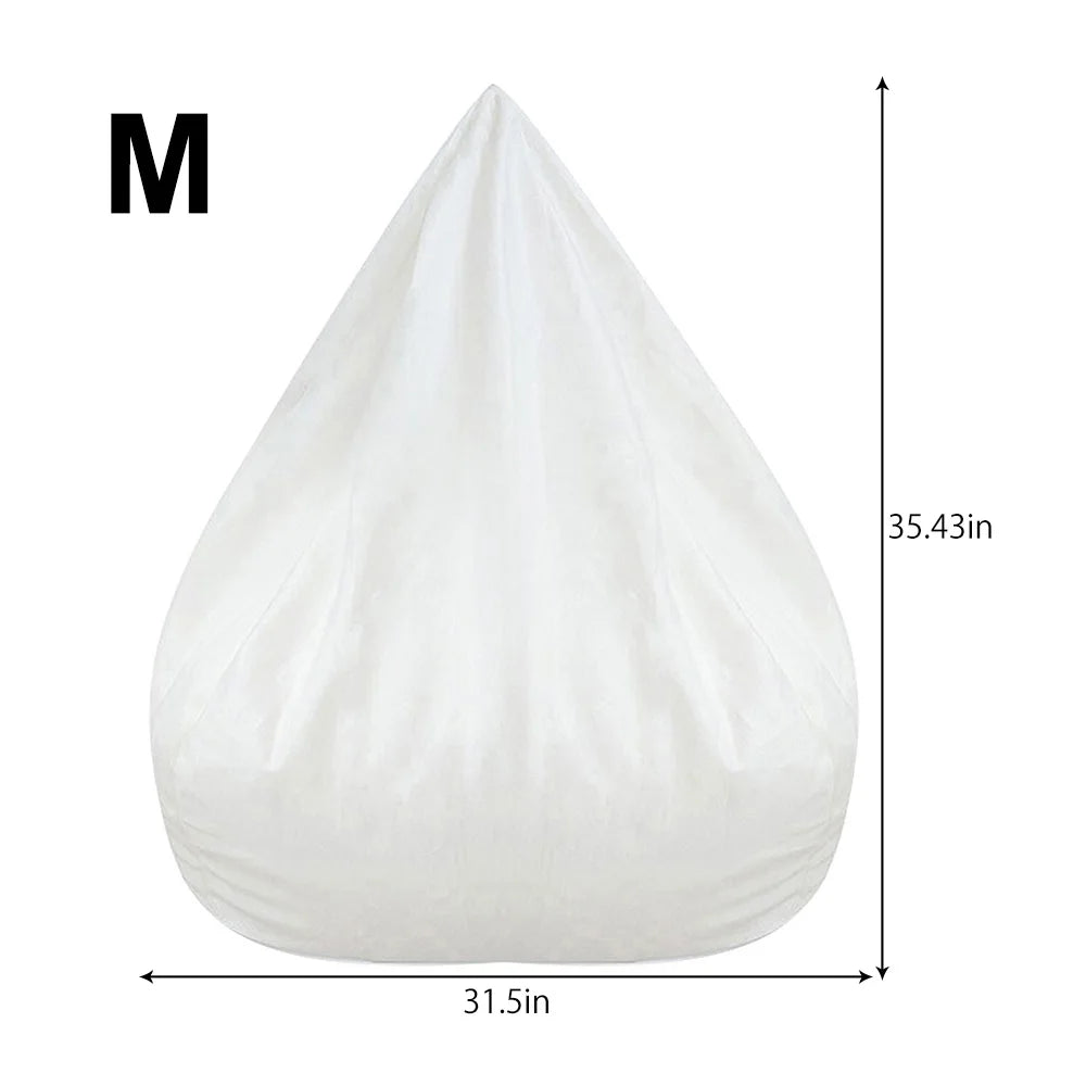 1/2pc Sofas Cover Removable Lazy Sofa Inner Liner Anti-fouling Replacement Bean Bag Inner Liner Bean Chair Bean Bag No Padding Zpaxo M 80x90cm 1PC