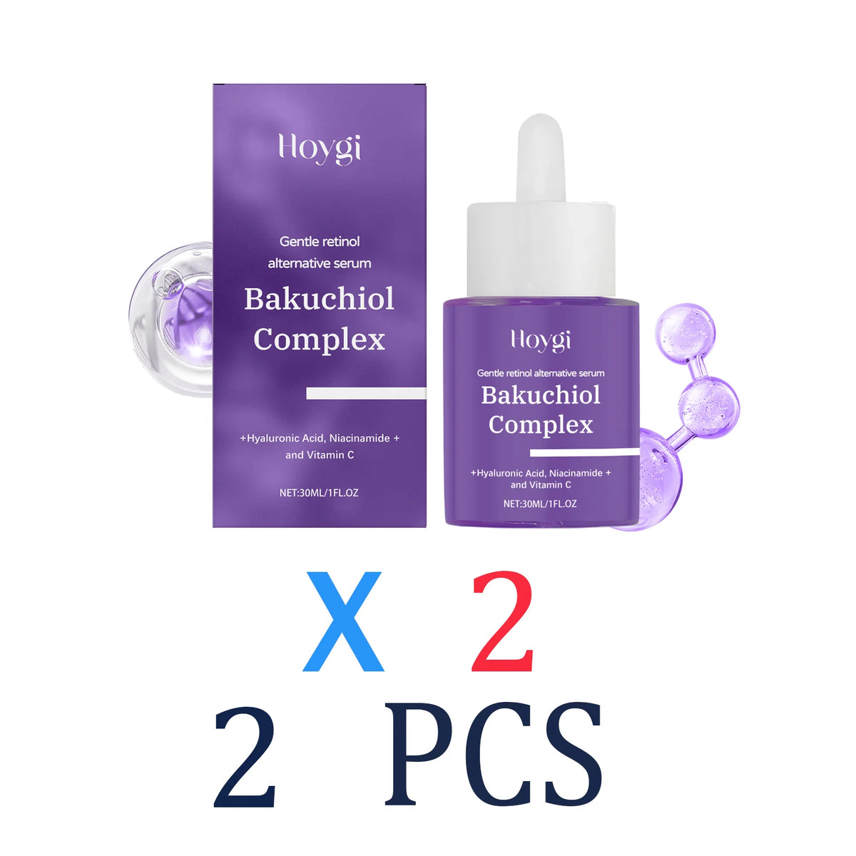 Retinol Facial Serum Hyaluronic acid Niacinamide serum Deep Hydration Lock Moisturizing Repairing Dry skin remedy Vitamin C 30ml Zpaxo 2 Pcs