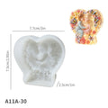 Heart-Shaped Mother & Child Silicone Mold – Candle Resin Crafts