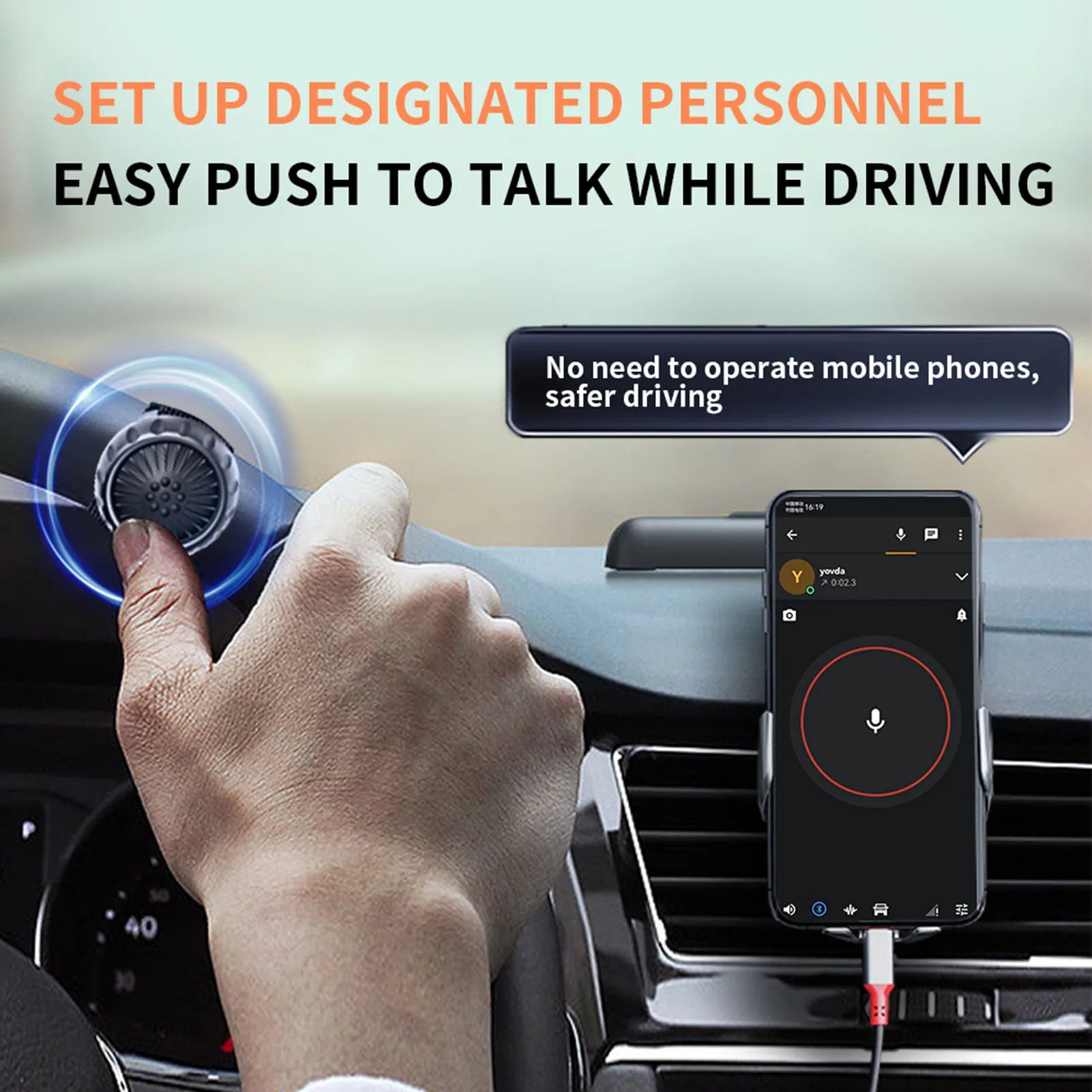 Wireless PTT Button Bluetooth 5 0 IP67 Waterproof Switch Zello IOS