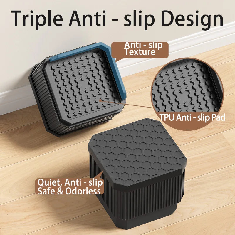 Adjustable Height Furniture Risers Load Bearing Triple Anti Slip Sofa
